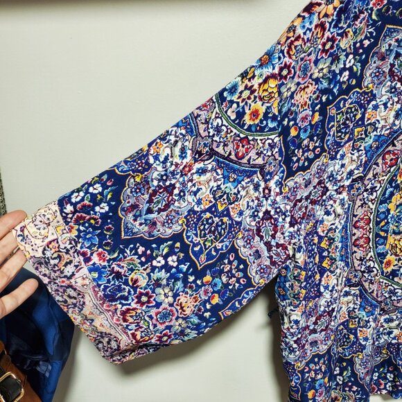 ANTHROPOLOGIE x KASHEL Jasmine Kimono Cardigan Boho Floral Paisley Women's OS - Picture 4 of 14